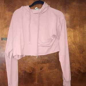Forever 21 Cropped hooded workout jacket